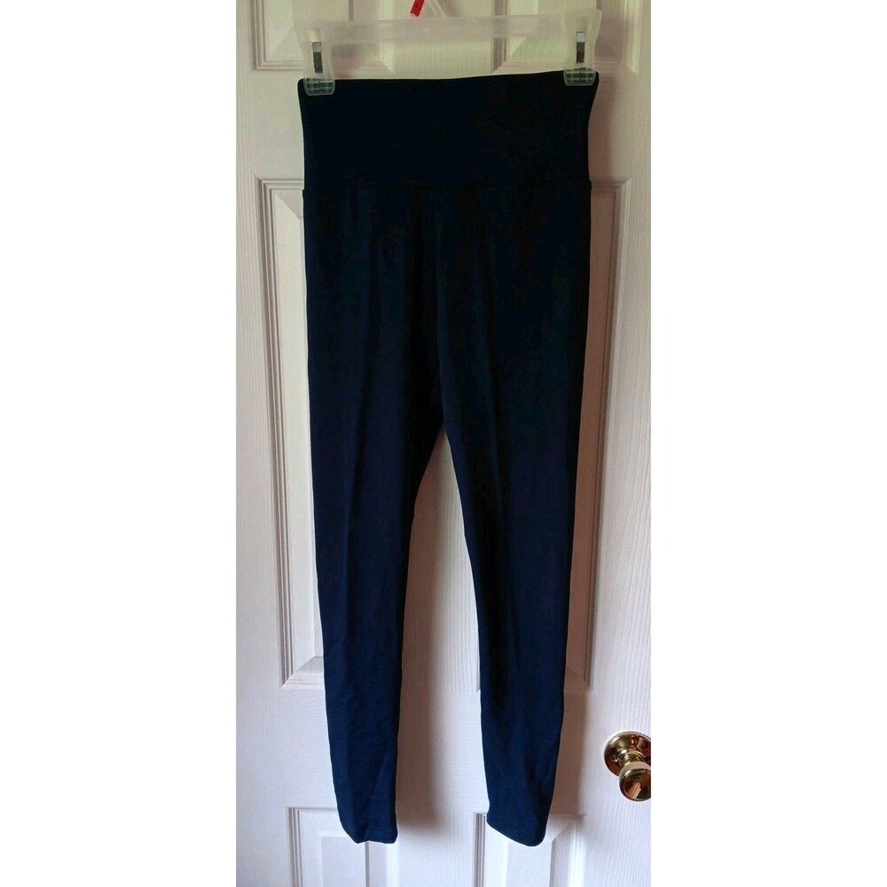 Womens Yoga Stretch Leggings, XS, Dark Blue.